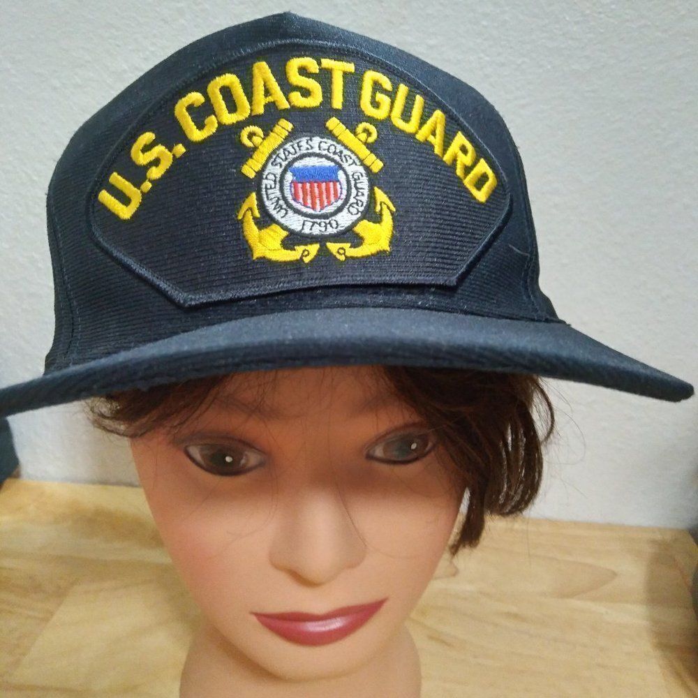 Vintage Eagle Crest U.S. Coast Guard Snap Back Hat